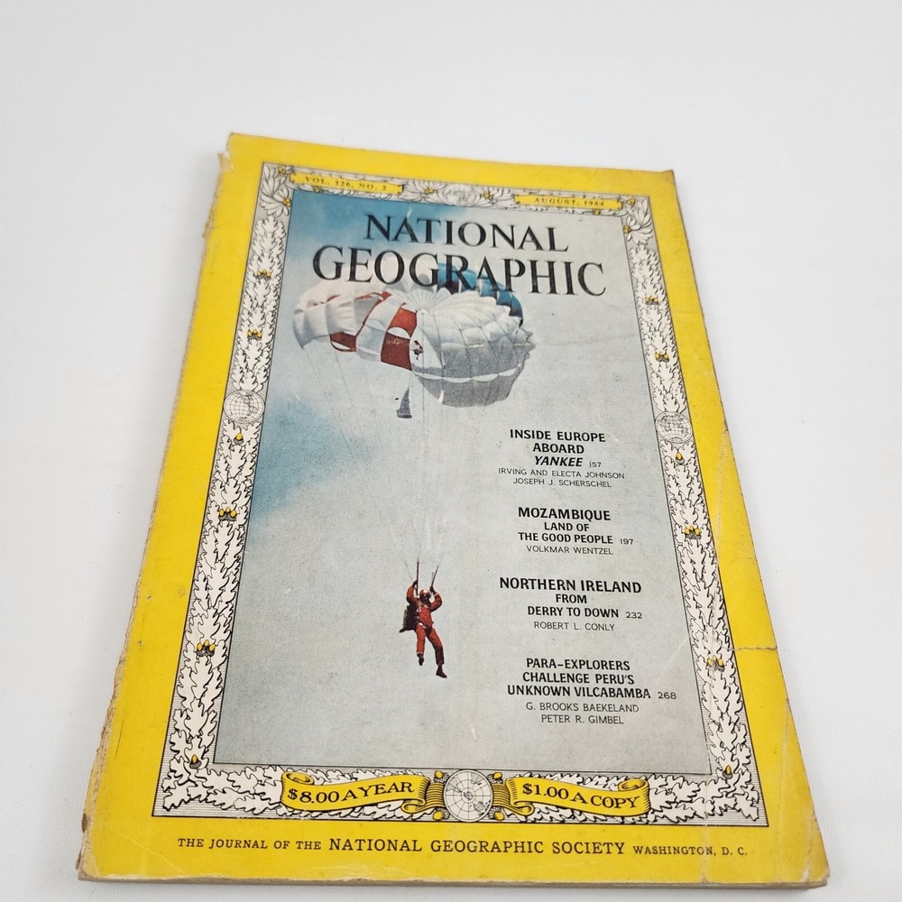 National Geographic Magazine August‎ 1964 No  Insert